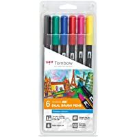 Set De 6 Rotuladores Dual Brush Colores Primarios Tombow